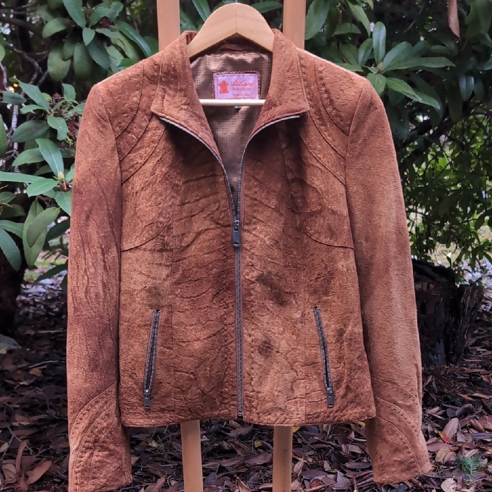 Vintage Atiliano 100% Genuine Leather Jacket - Picture 2 of 5